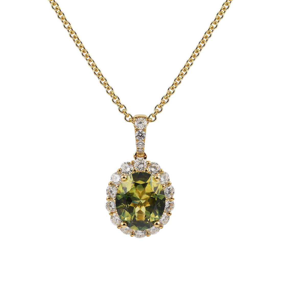 Green Sapphire Pendant
