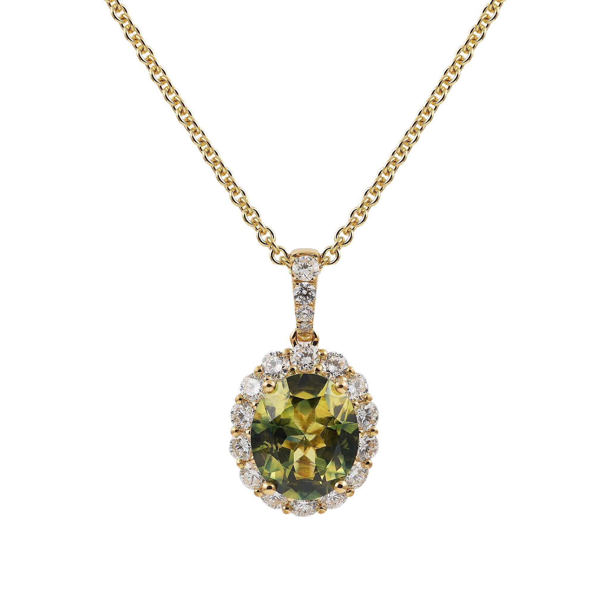 Green Sapphire Pendant