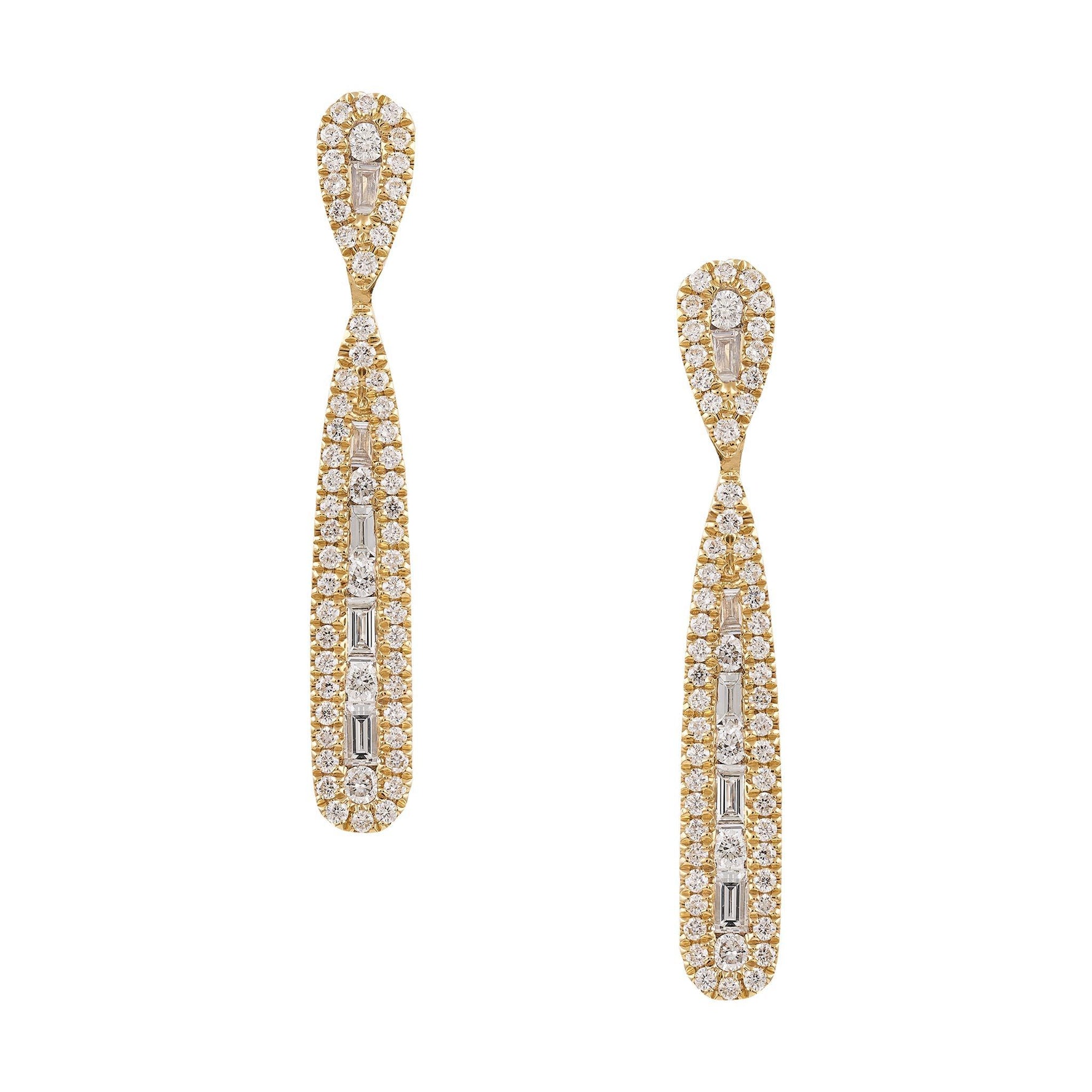 Diamond Drop Earrings