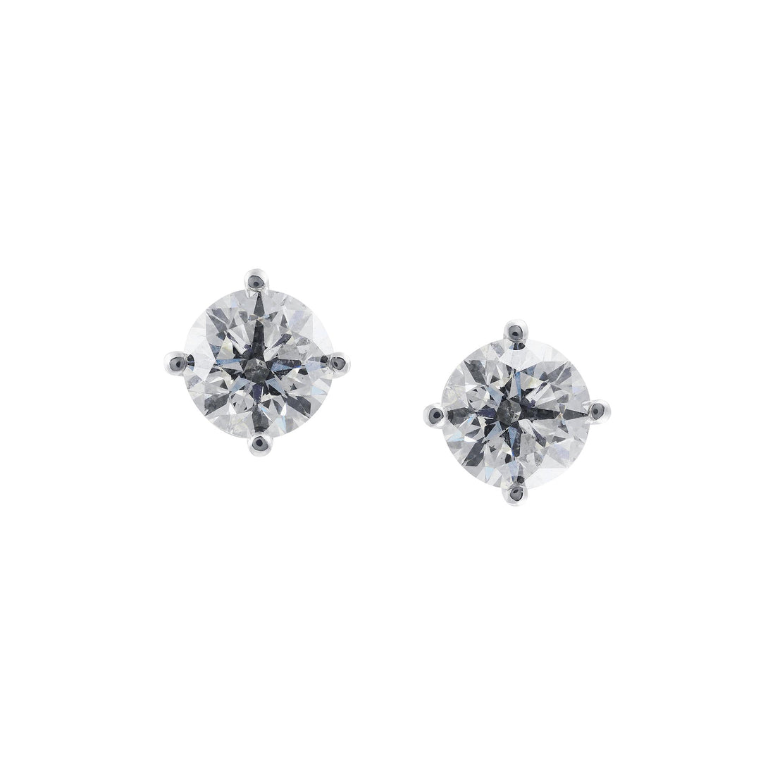 Four Claw Diamond Studs