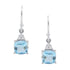 Aquamarine and Diamond Earrings