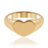 Heart shaped signet ring