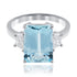 Aquamarine and Diamond Ring