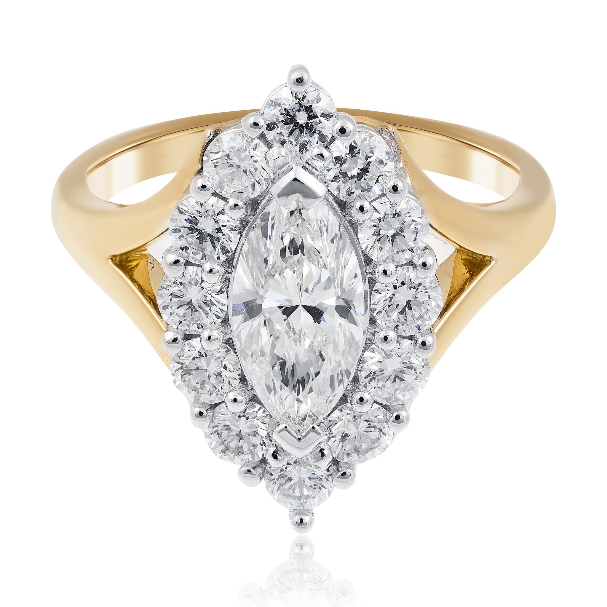 Marquise Diamond Engagement Ring