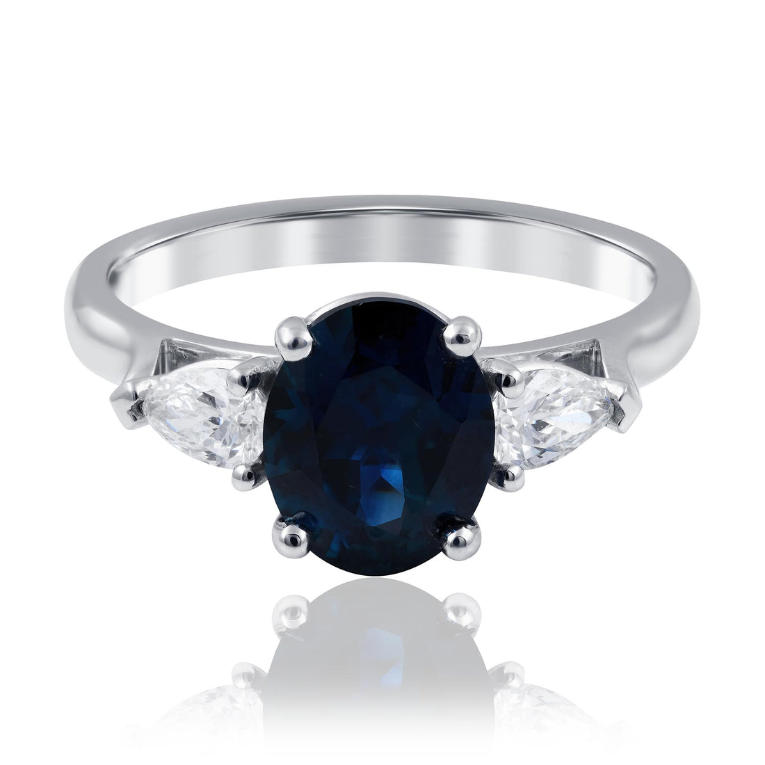 Sapphire and Pear Cut Trilogy