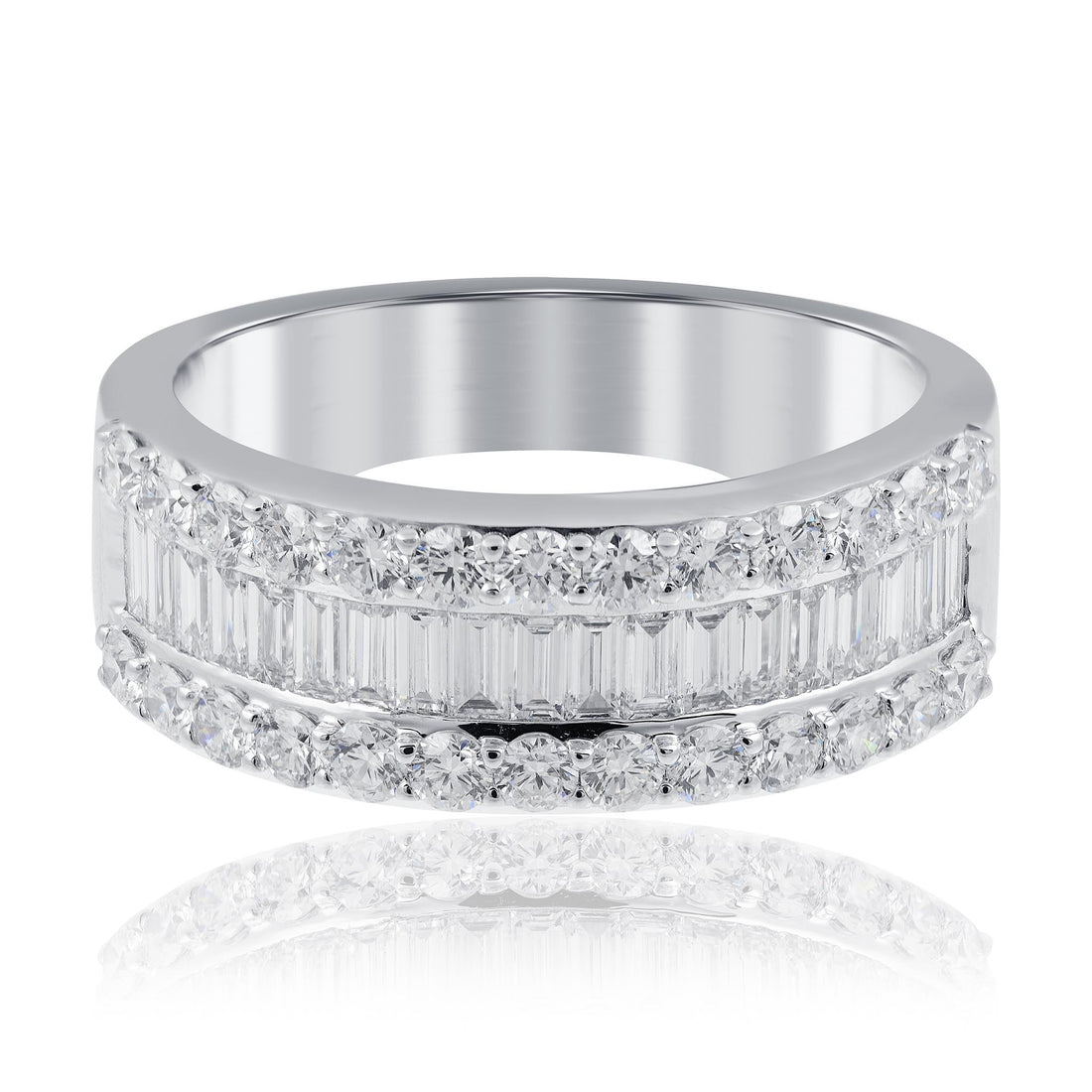 Baguette and Round diamond ring
