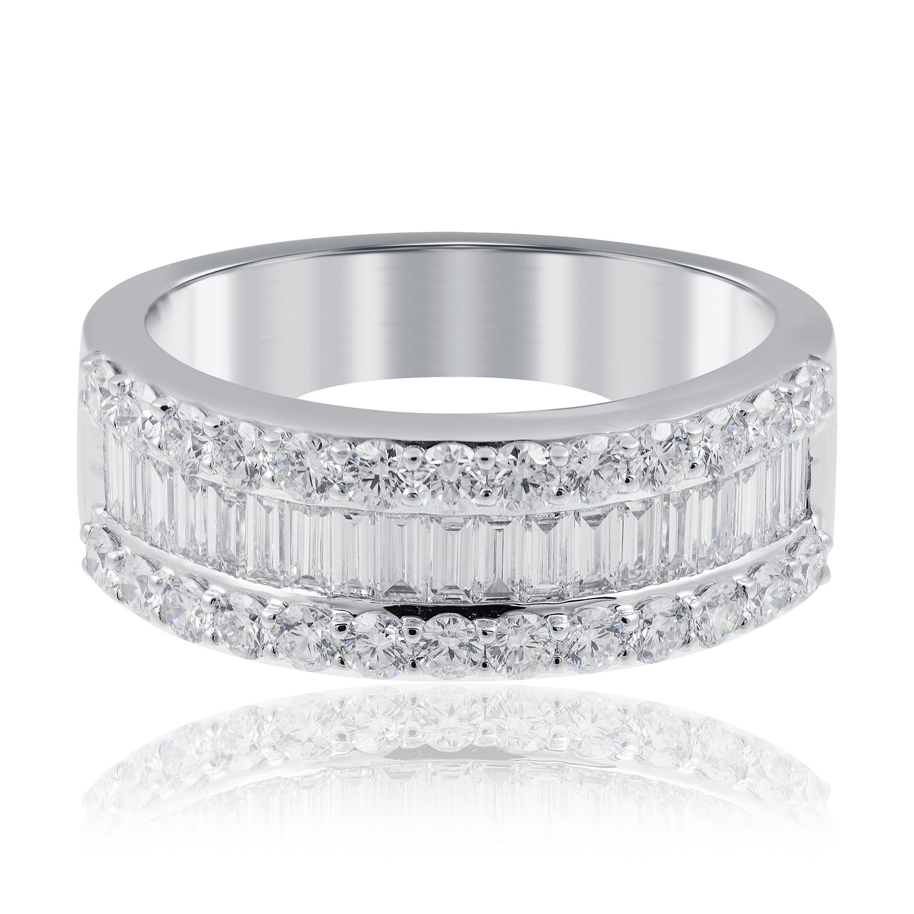Baguette and Round diamond ring