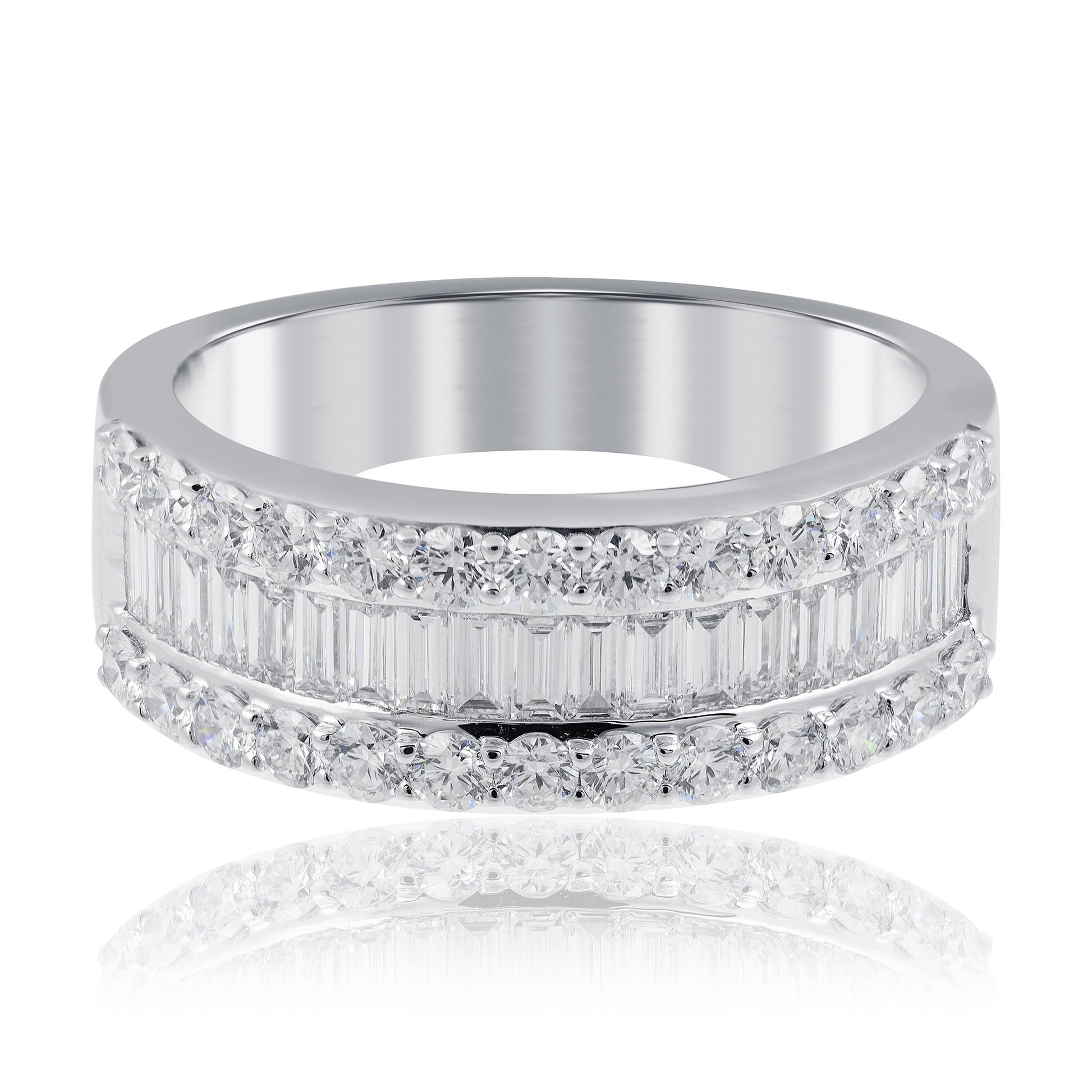 Baguette and Round diamond ring