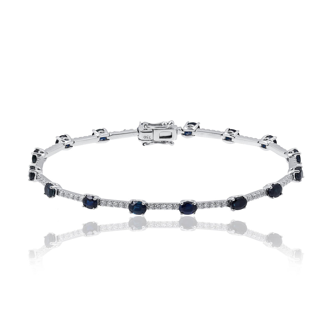 Australian Sapphire and Diamond bracelet