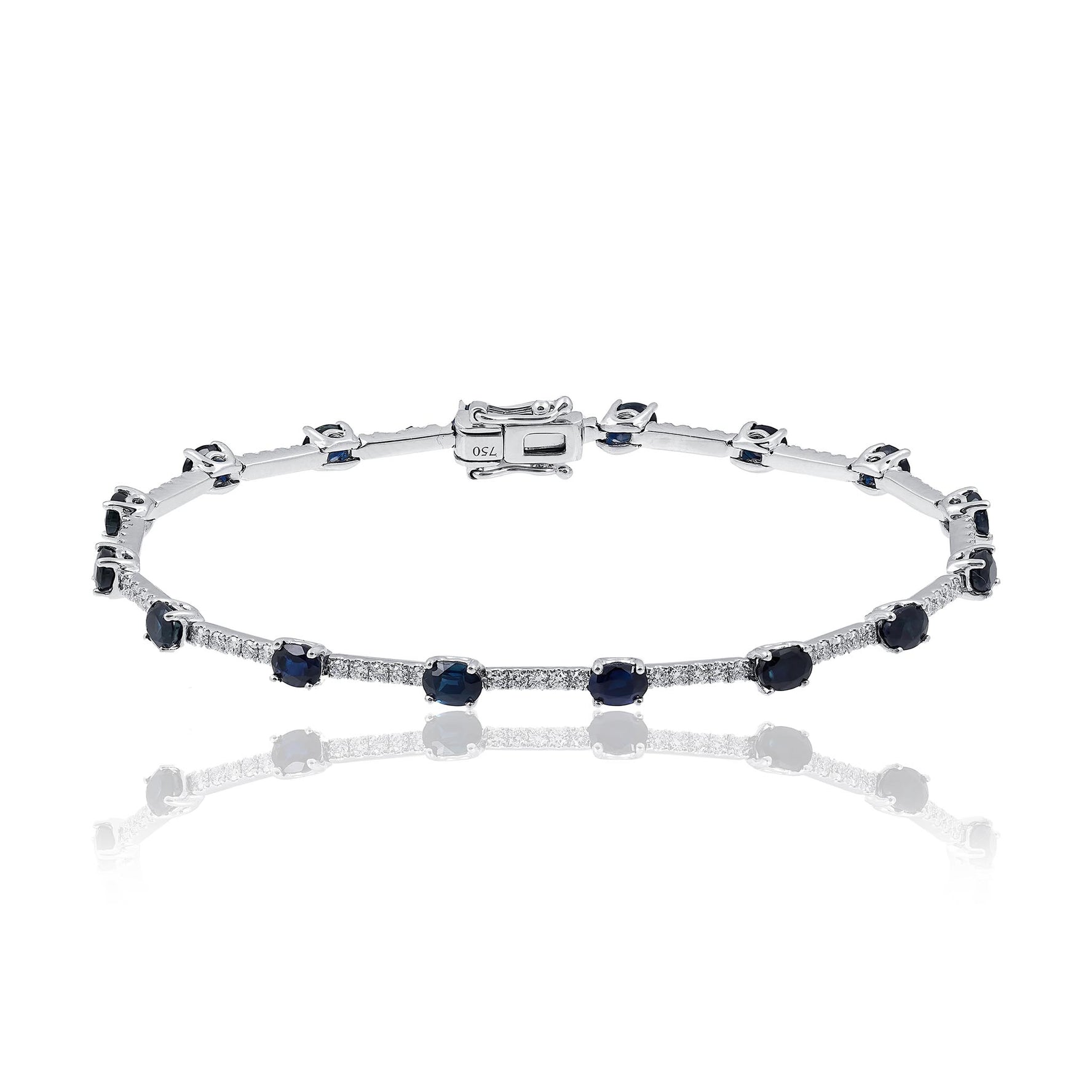 Australian Sapphire and Diamond bracelet