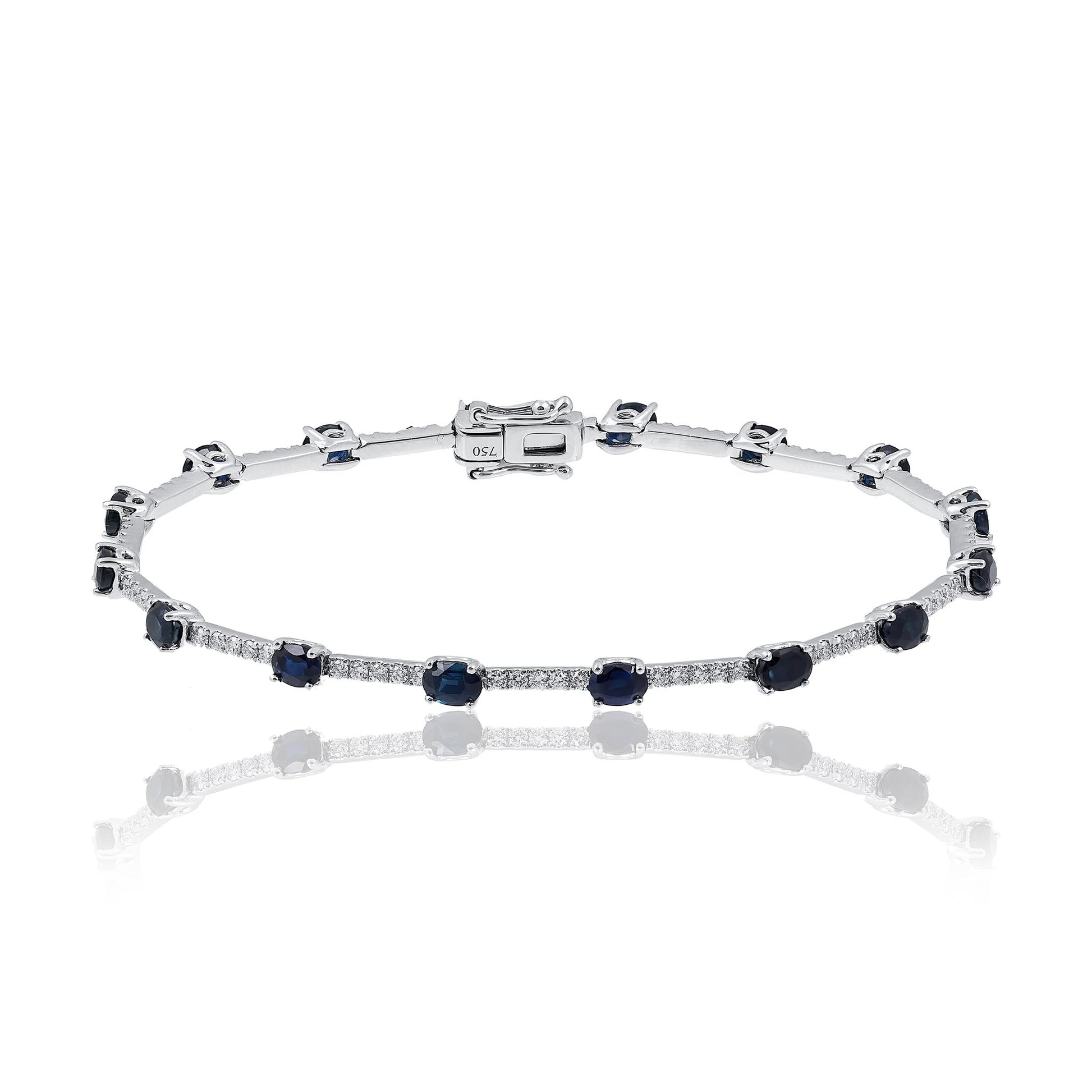 Australian Sapphire and Diamond bracelet