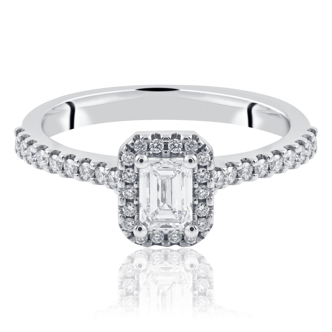 0.50ct Emerald Cut Diamond Ring