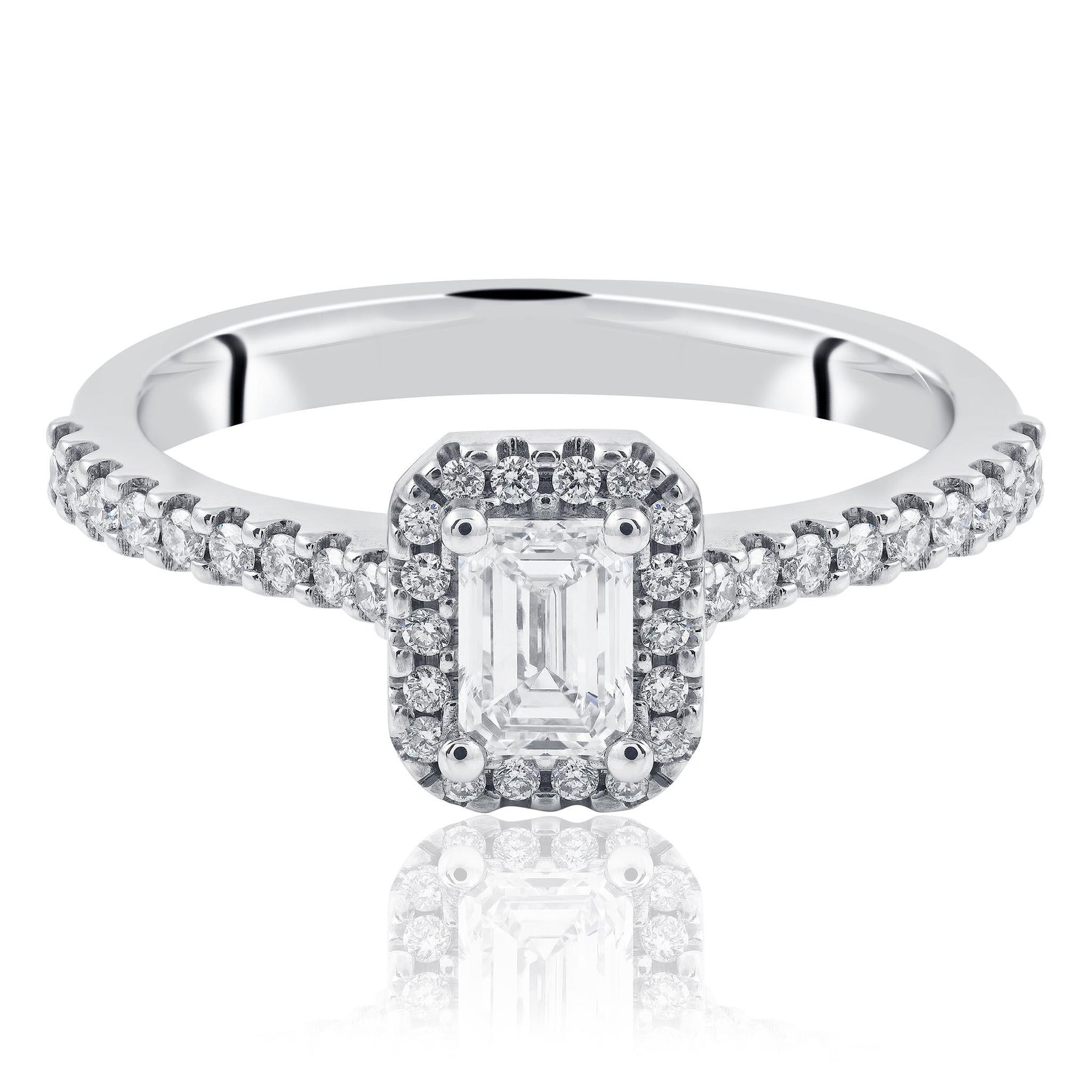 0.50ct Emerald Cut Diamond Ring