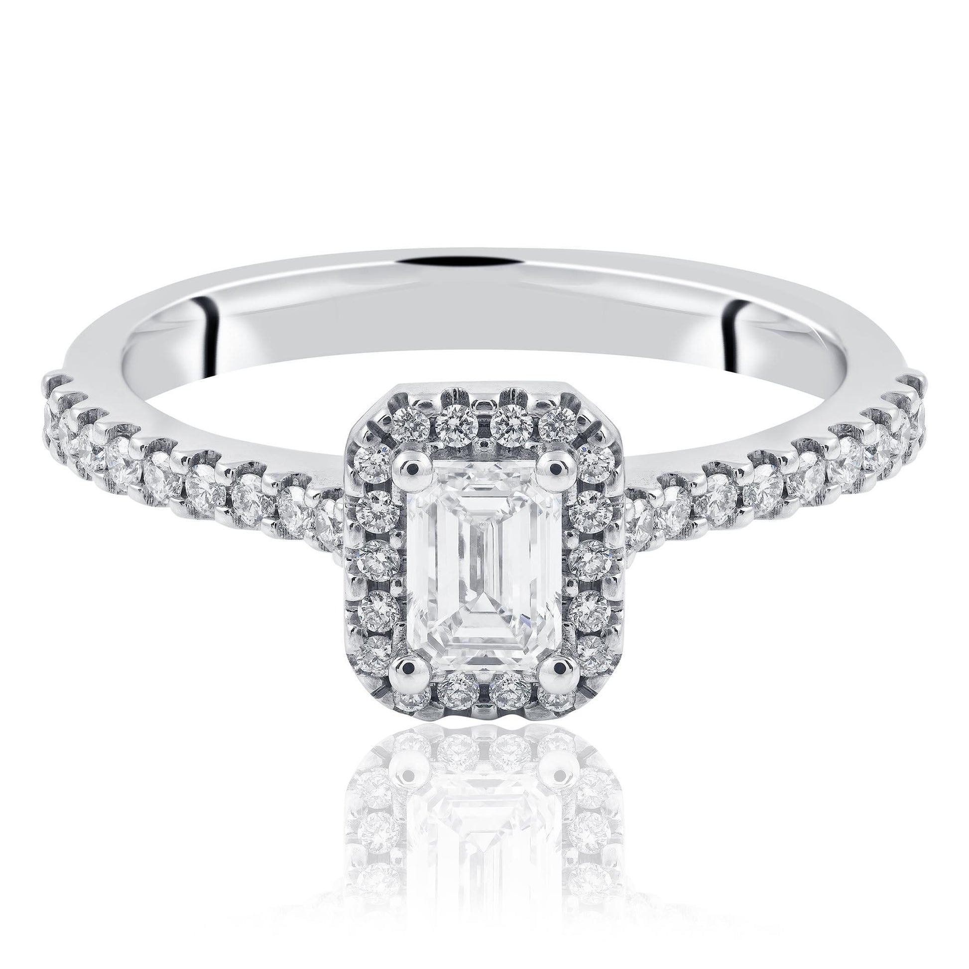 0.50ct Emerald Cut Diamond Ring