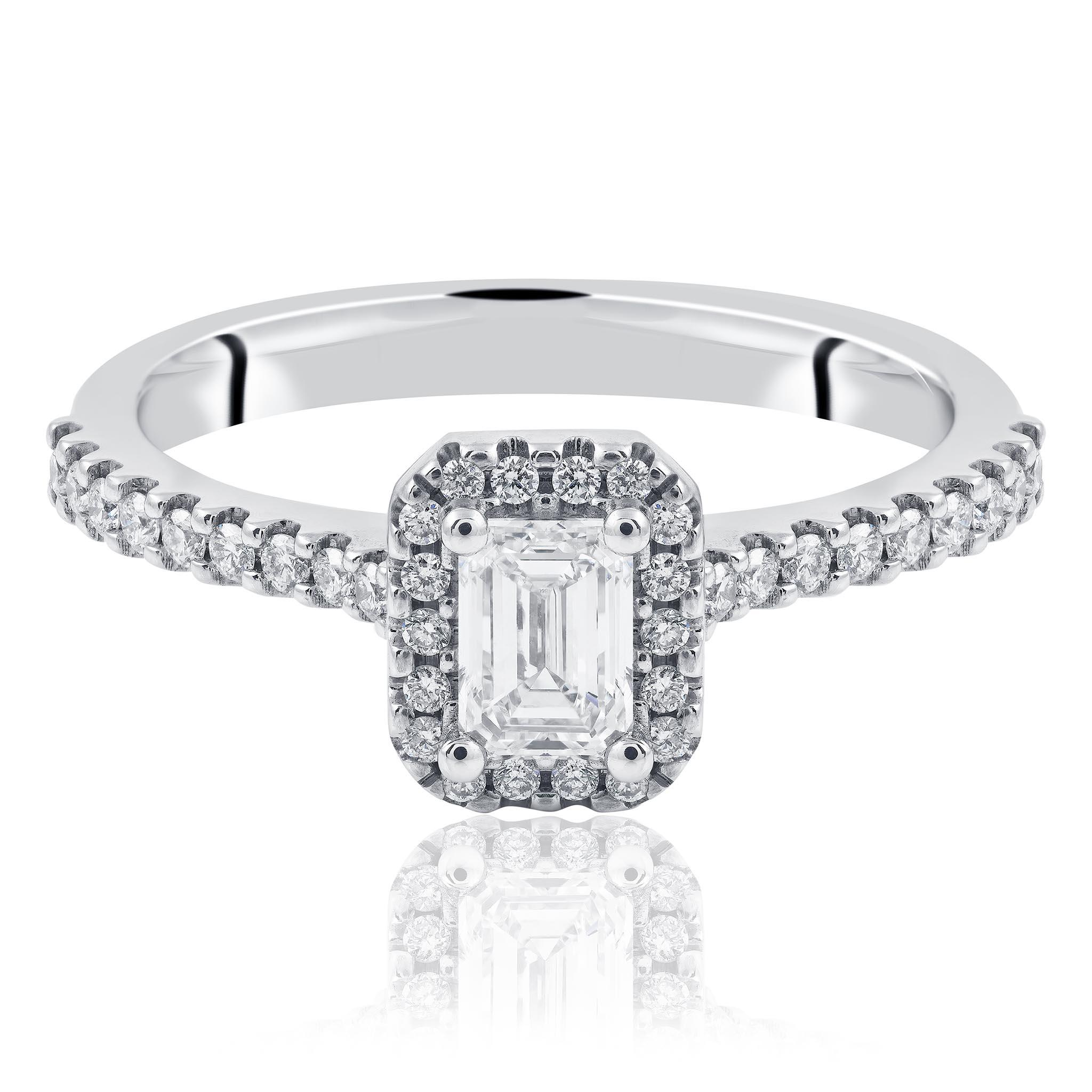 0.50ct Emerald Cut Diamond Ring