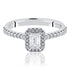 0.50ct Emerald Cut Diamond Ring