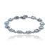 Aquamarine and diamond bracelet