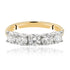 5=1.08ct Five Stone Two Tone Ring