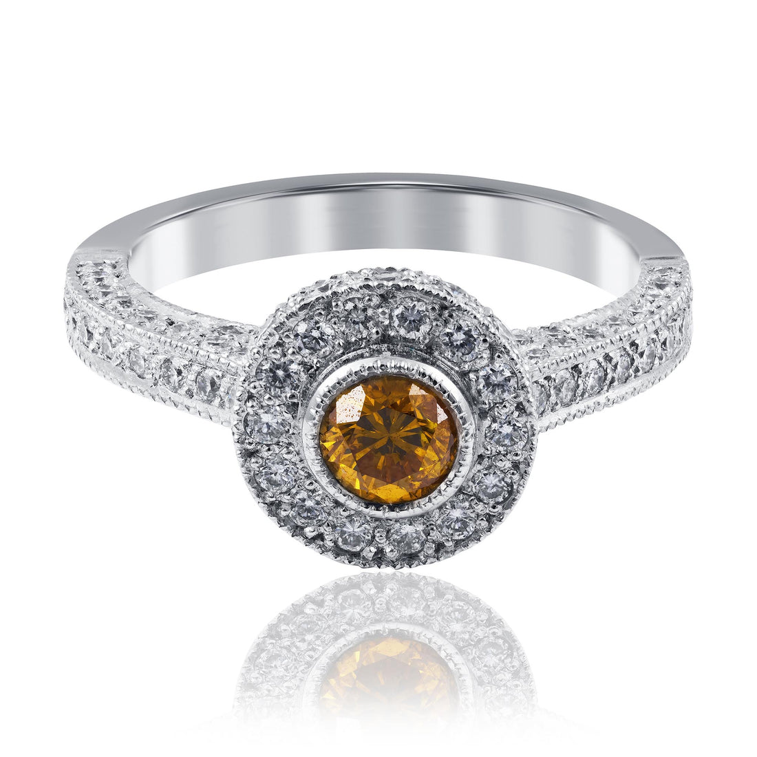 Cognac Diamond Ring Brisbane