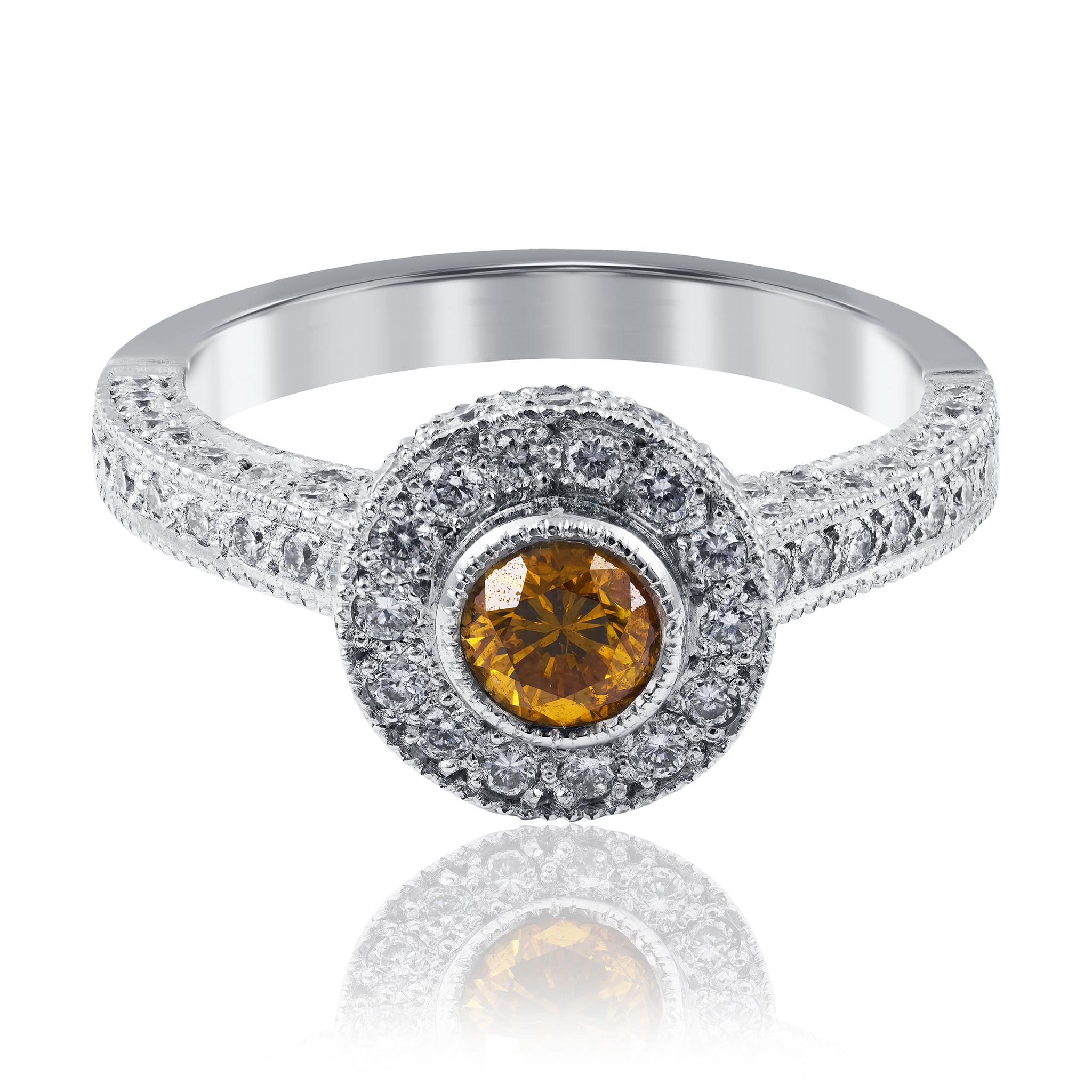 Cognac Diamond Ring Brisbane