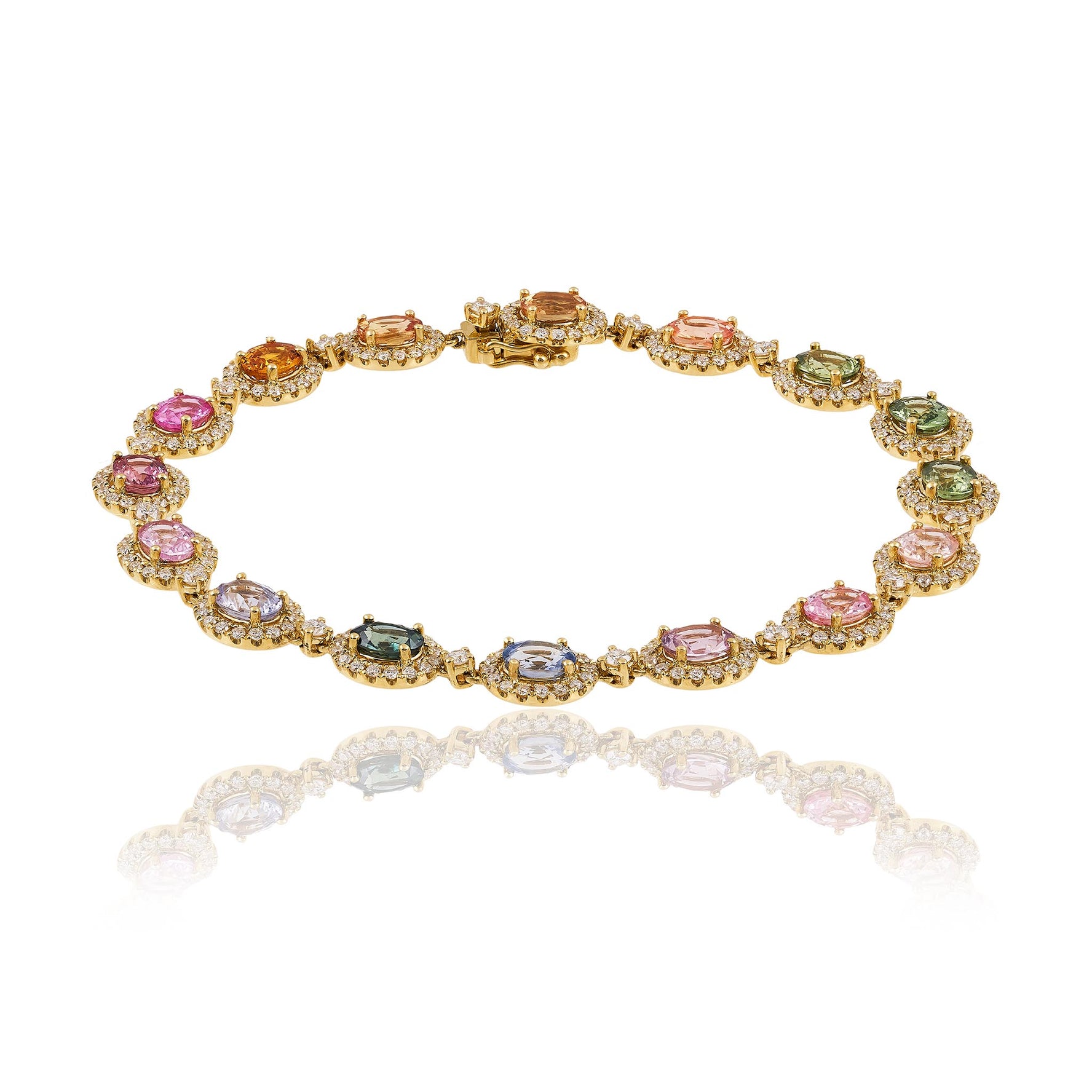 sapphire and diamond bracelet