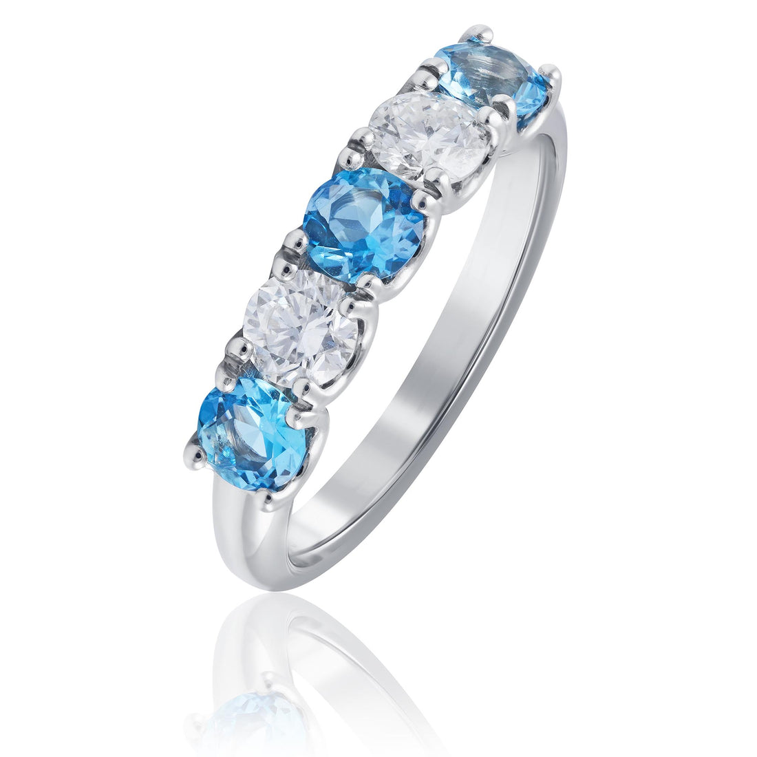 Aquamarine and Diamond ring