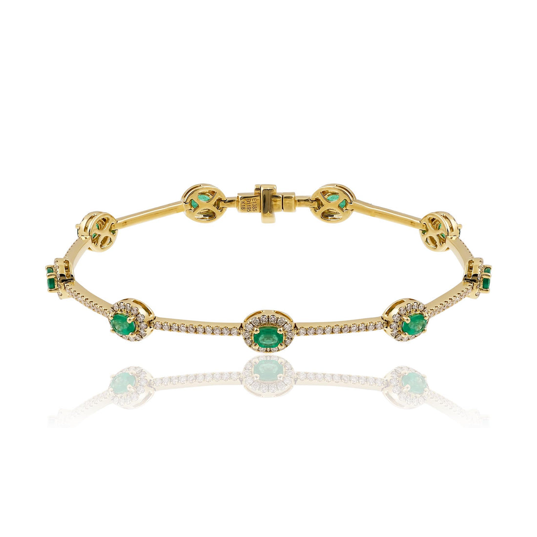 Emerald and Diamond bracelet