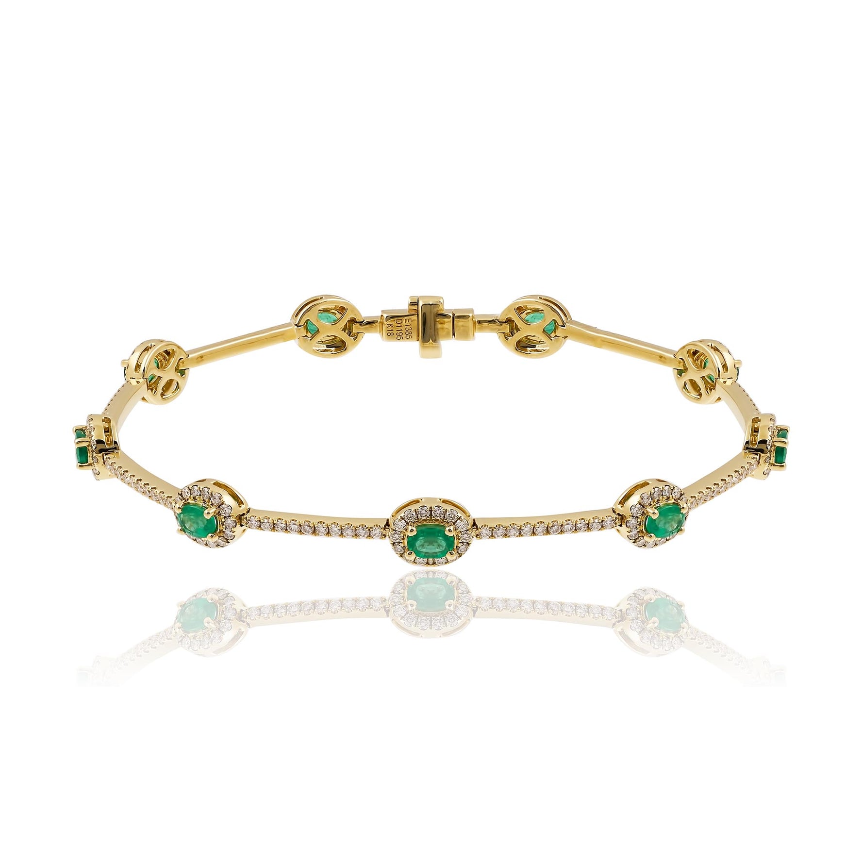 Emerald and Diamond bracelet