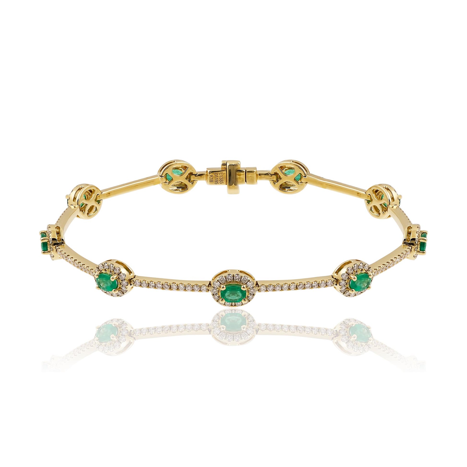 Emerald and Diamond bracelet