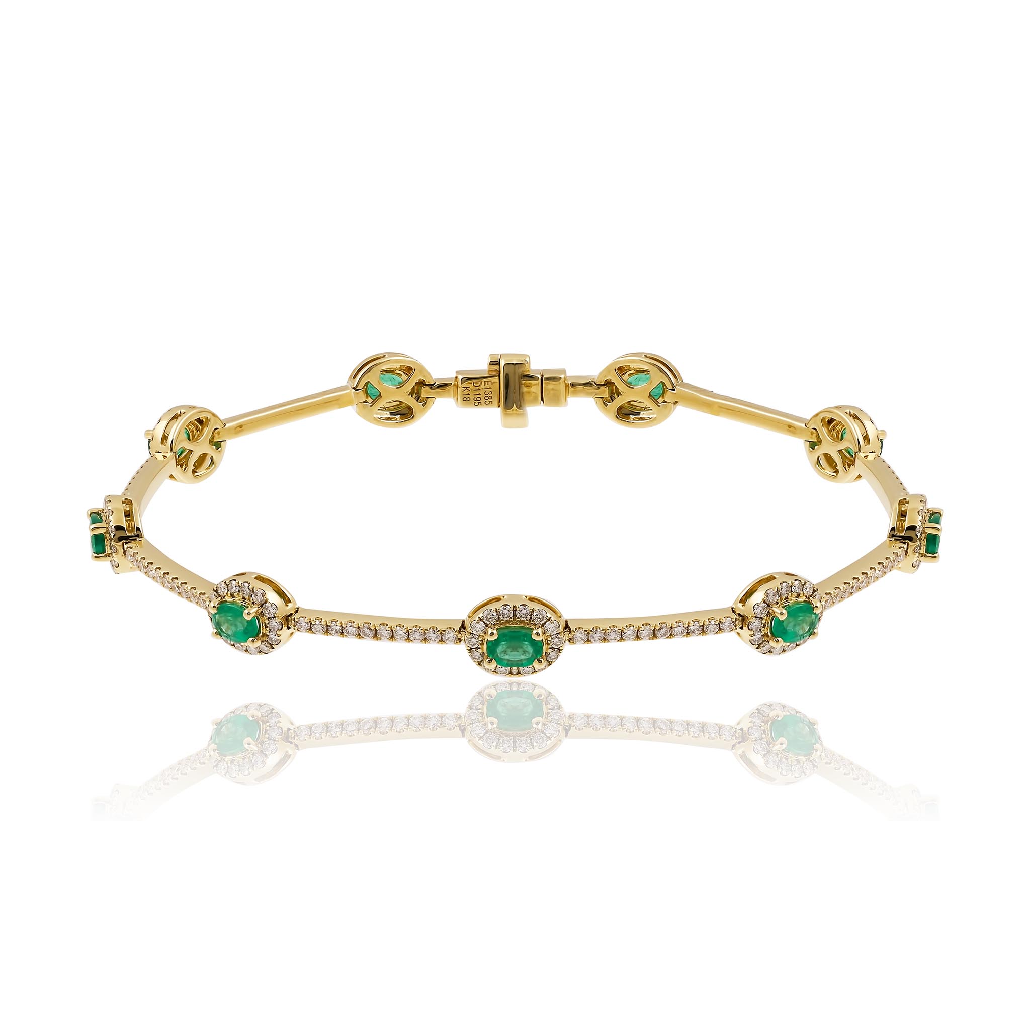 Emerald and Diamond bracelet