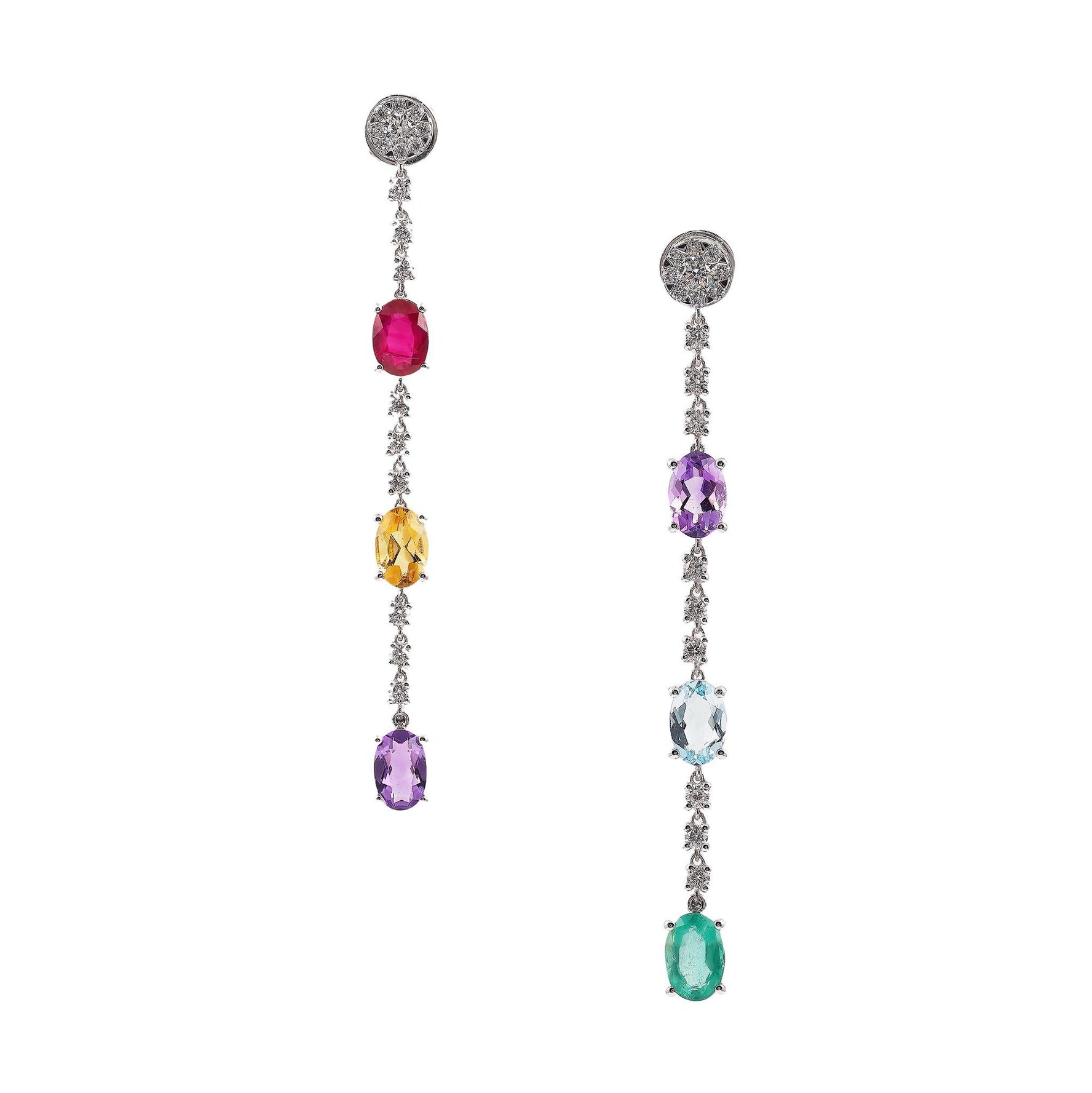 Sapphire Drop Earrings