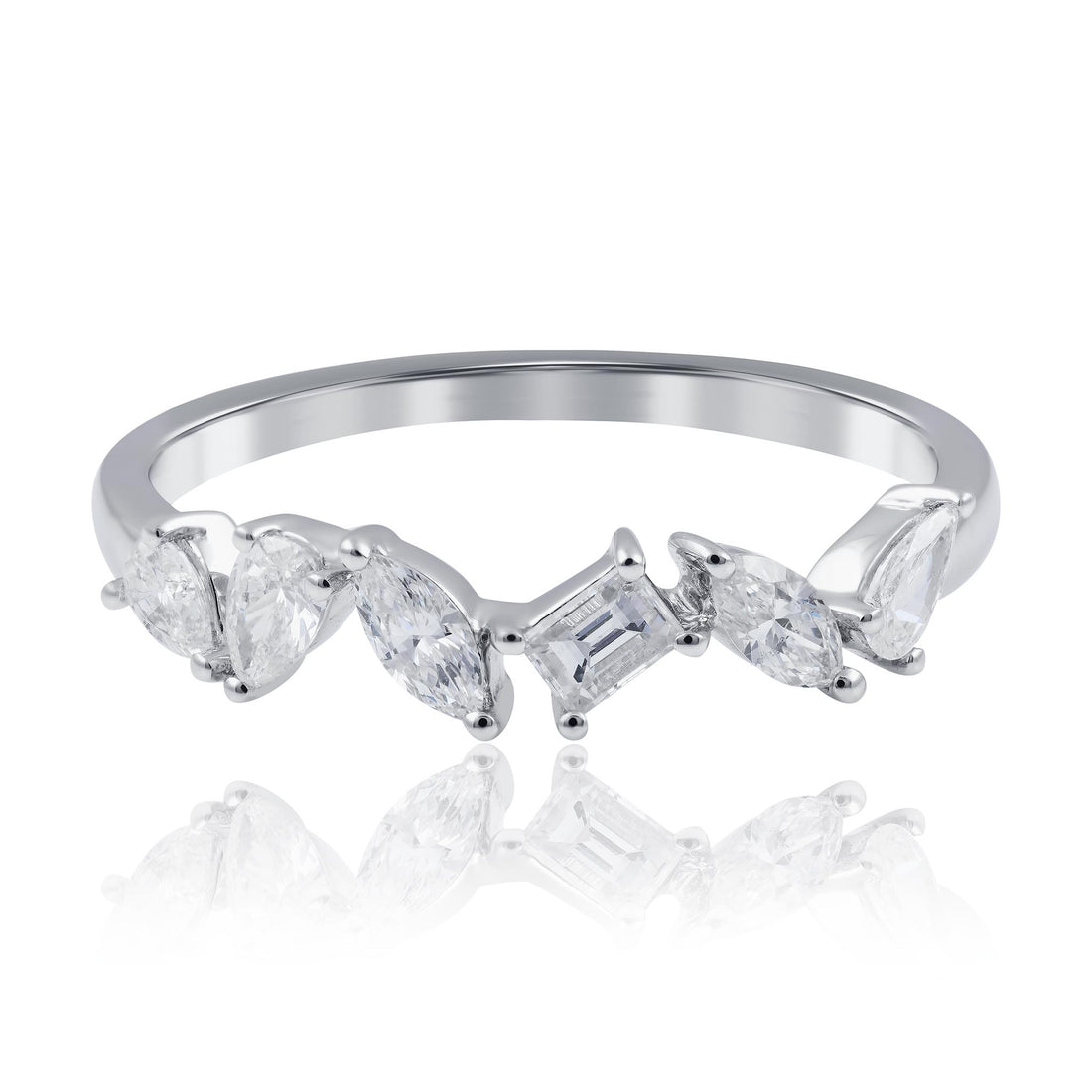 Mix diamond cut band