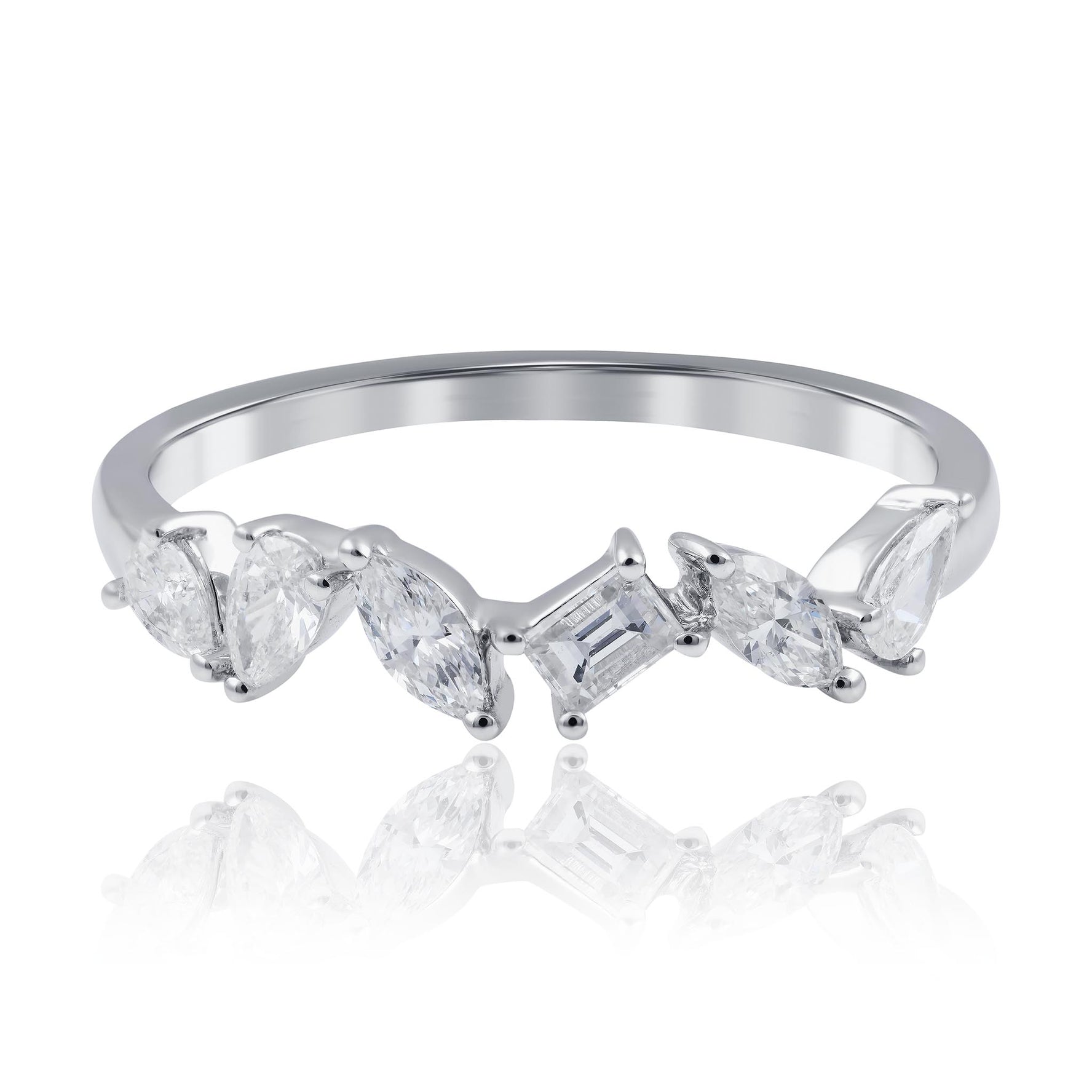 Mix diamond cut band