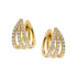 Split Design Diamond Hoops