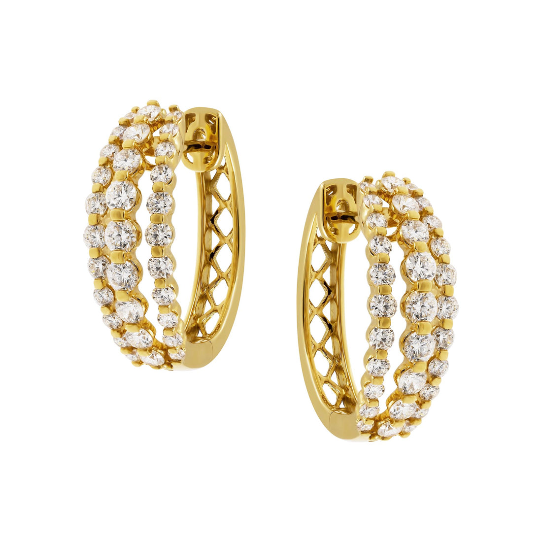 Diamond Hoop Earrings
