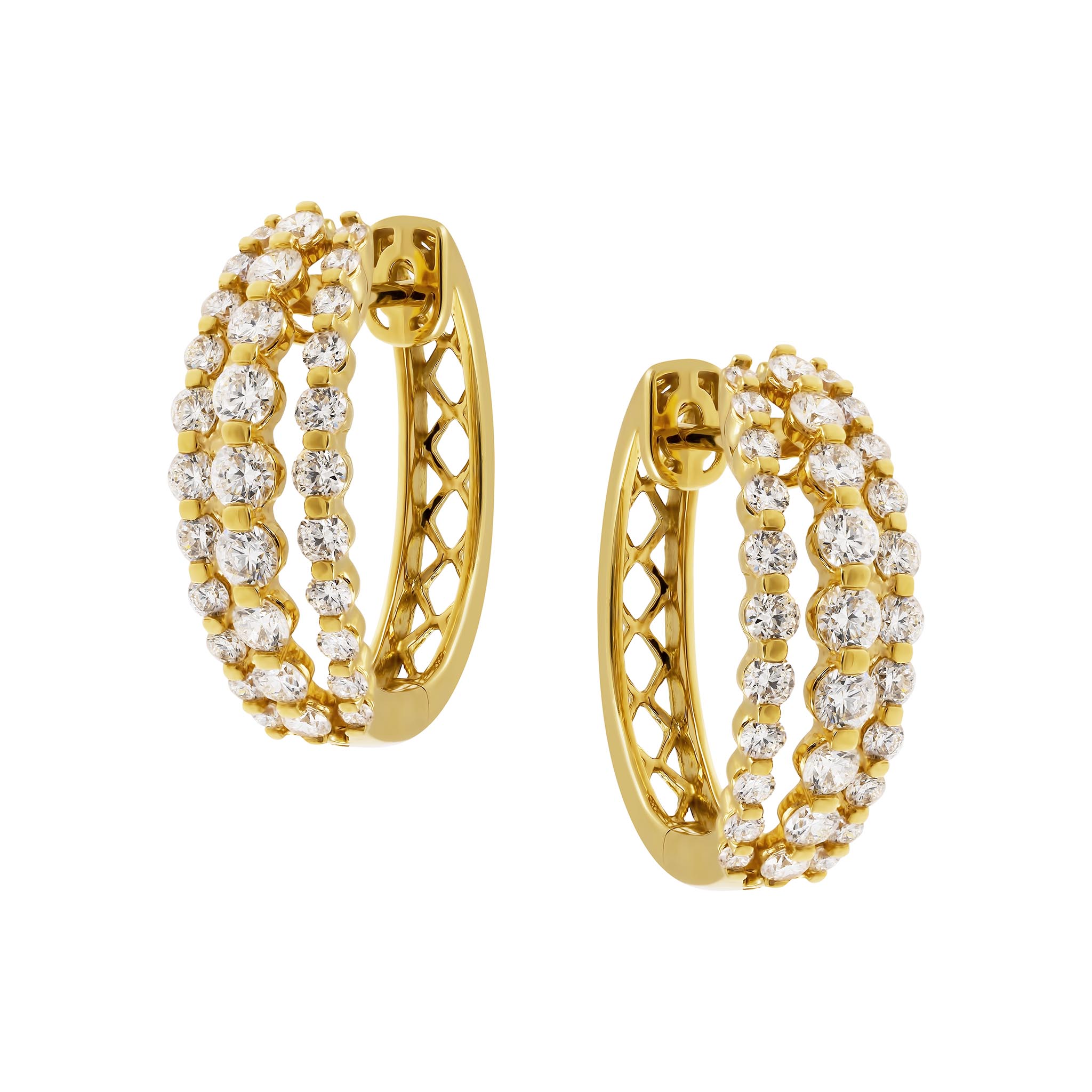 Diamond Hoop Earrings