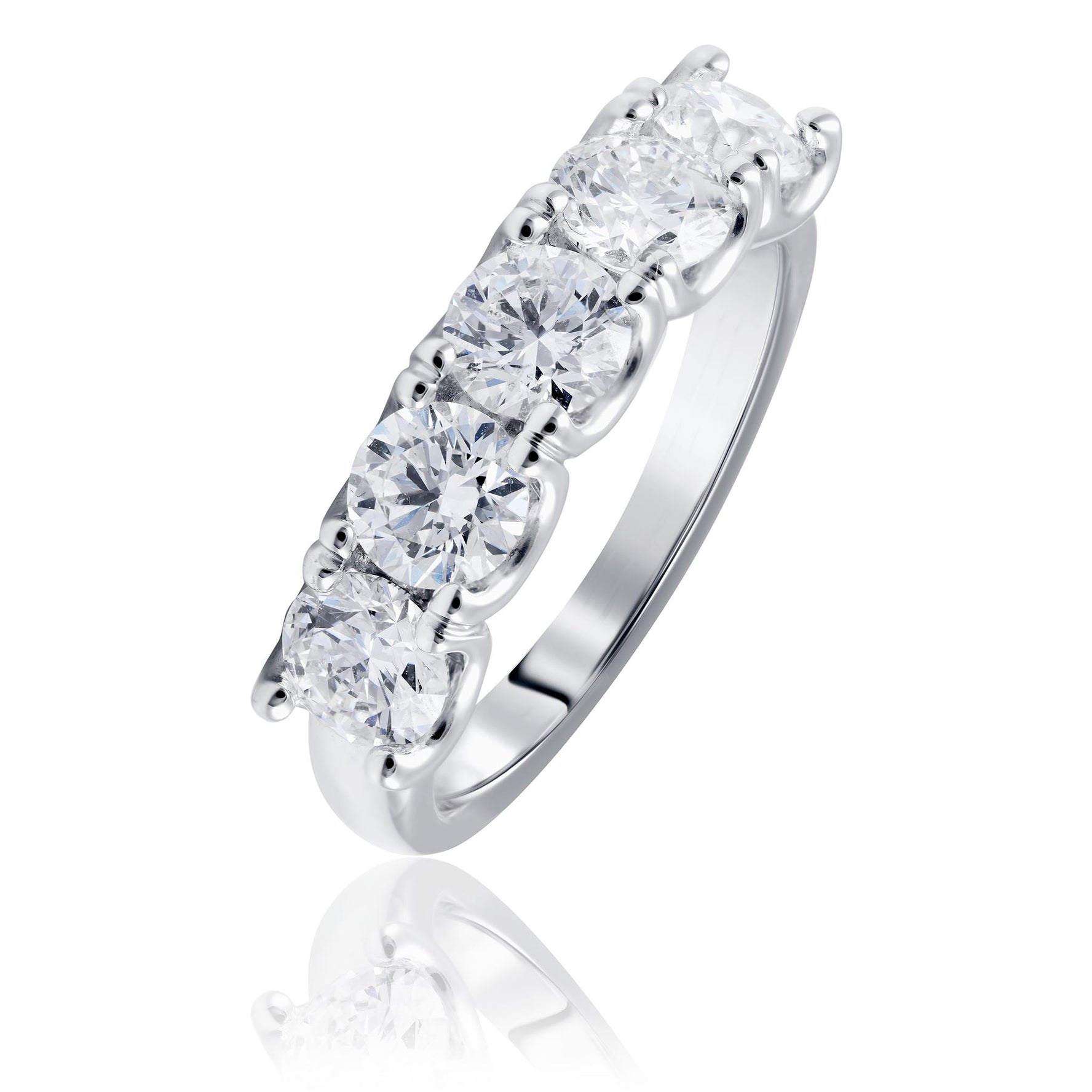 Round Brilliant Cut Diamond Five Stone