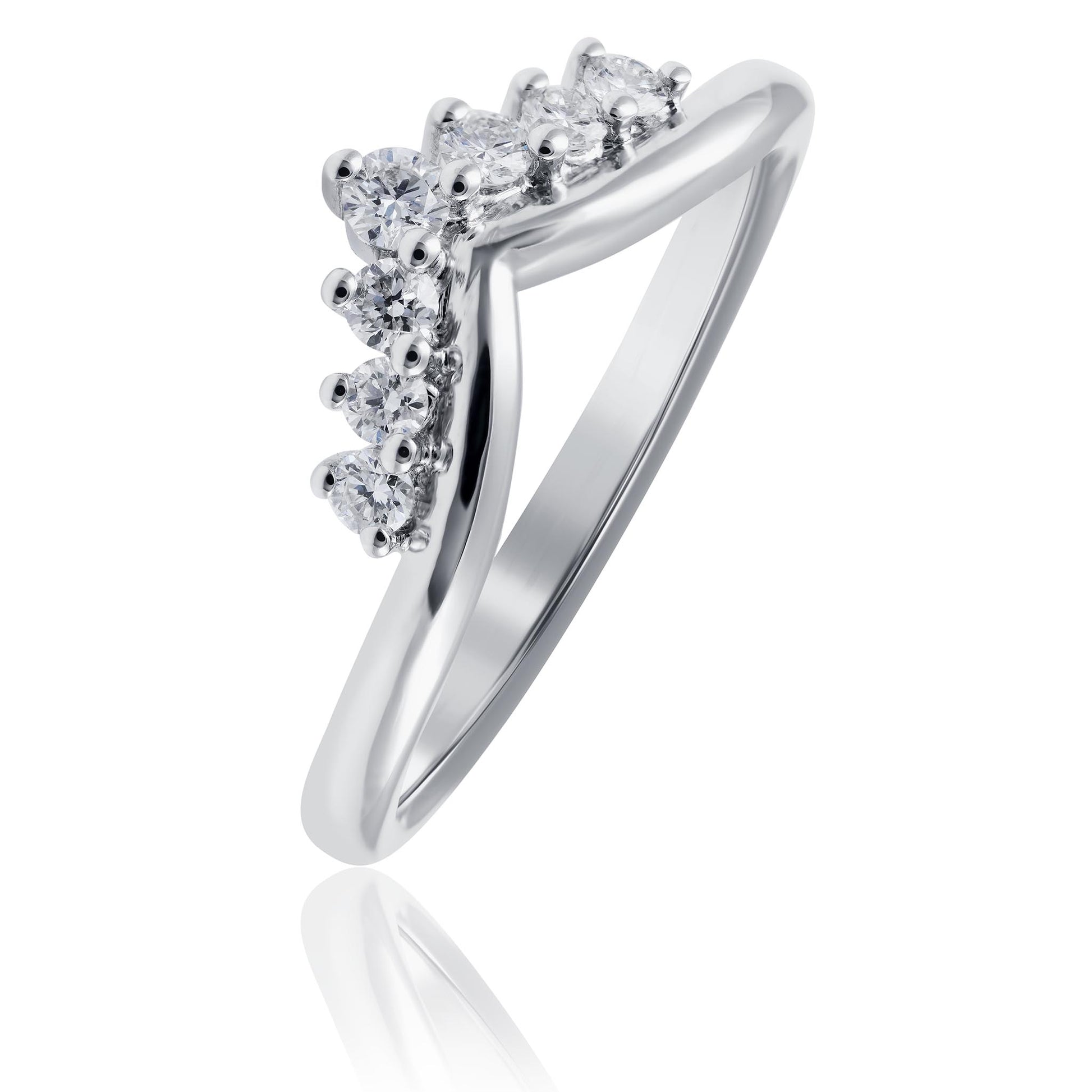 Tiara Style Diamond Wedding Ring
