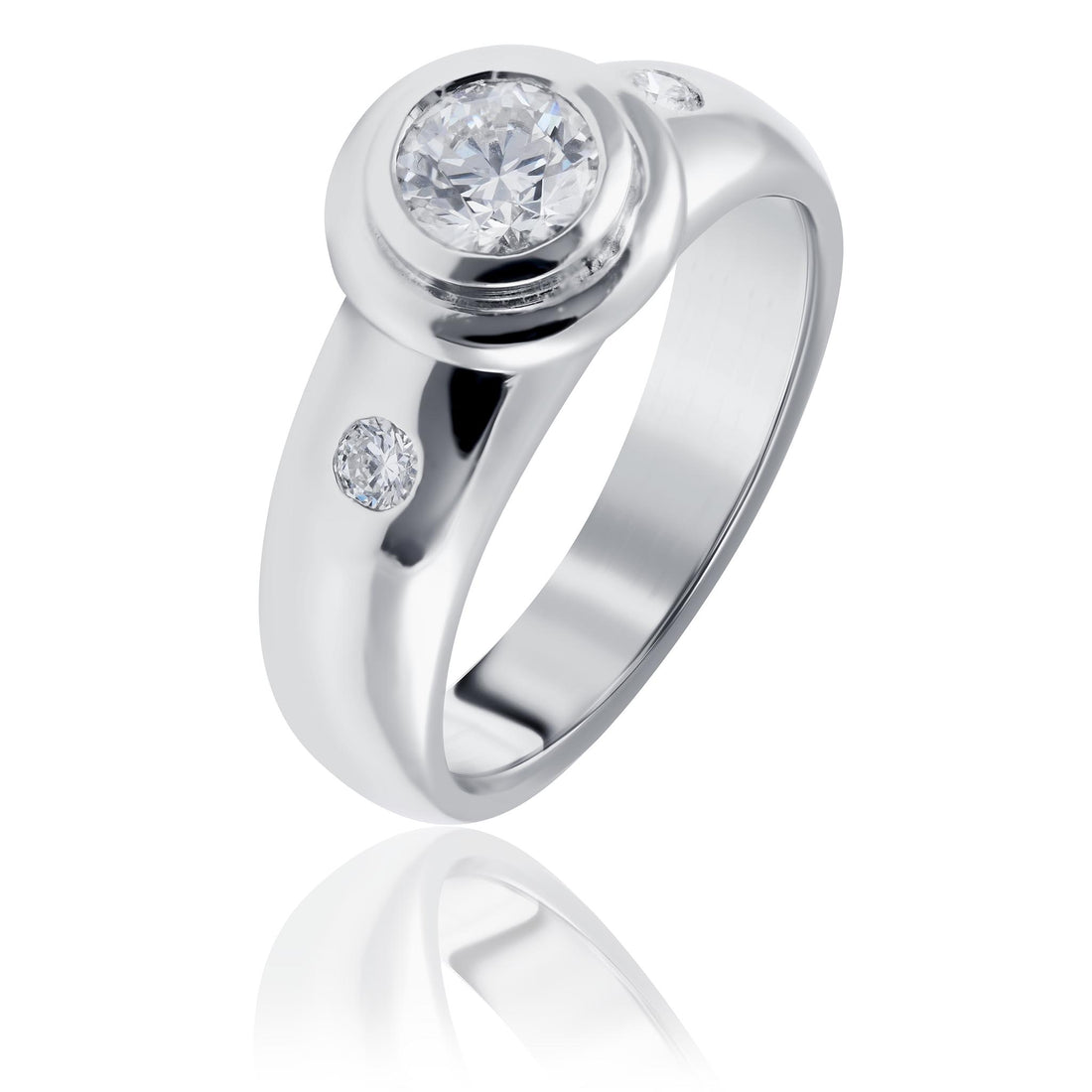 Bezel Setting Engagement Ring