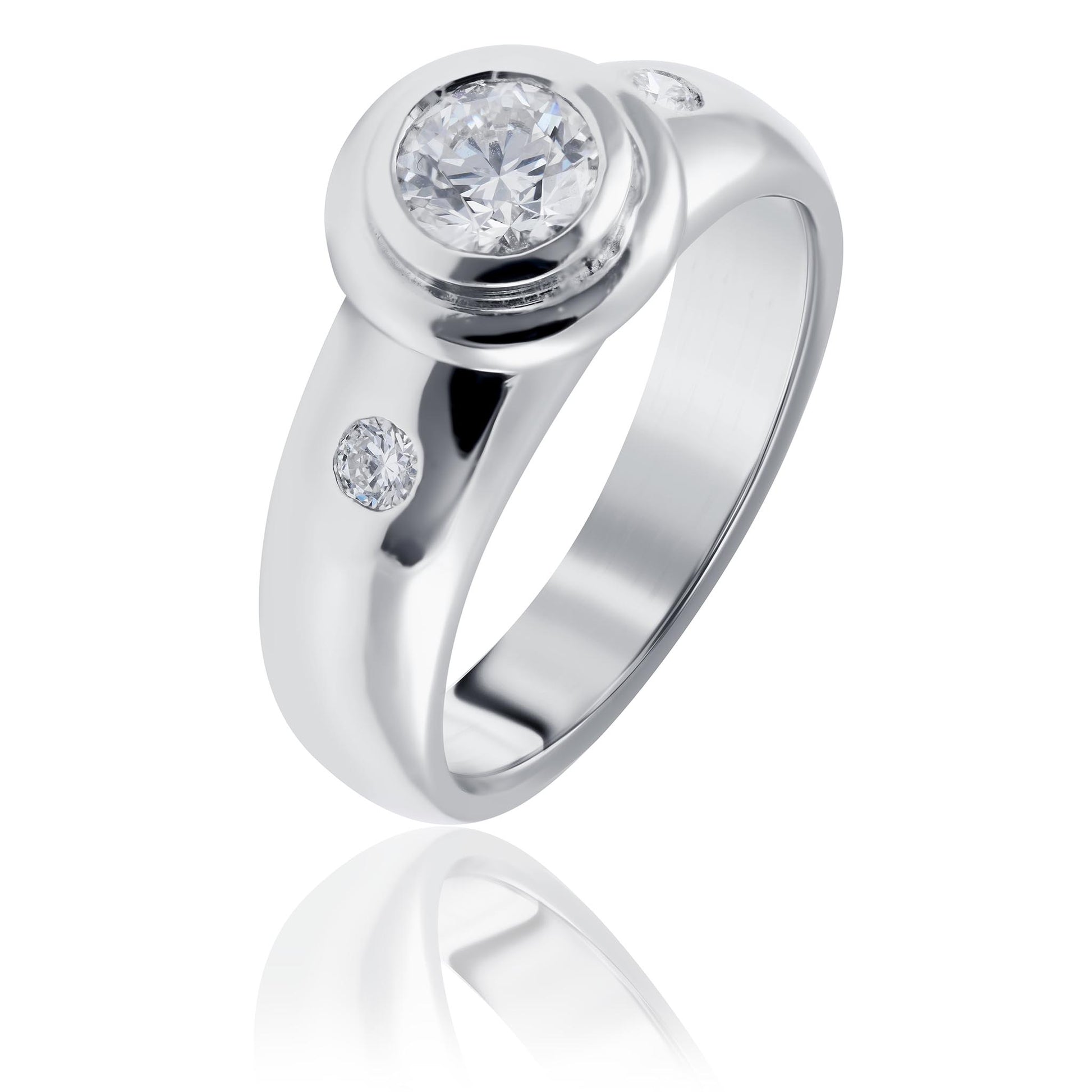 Bezel Setting Engagement Ring