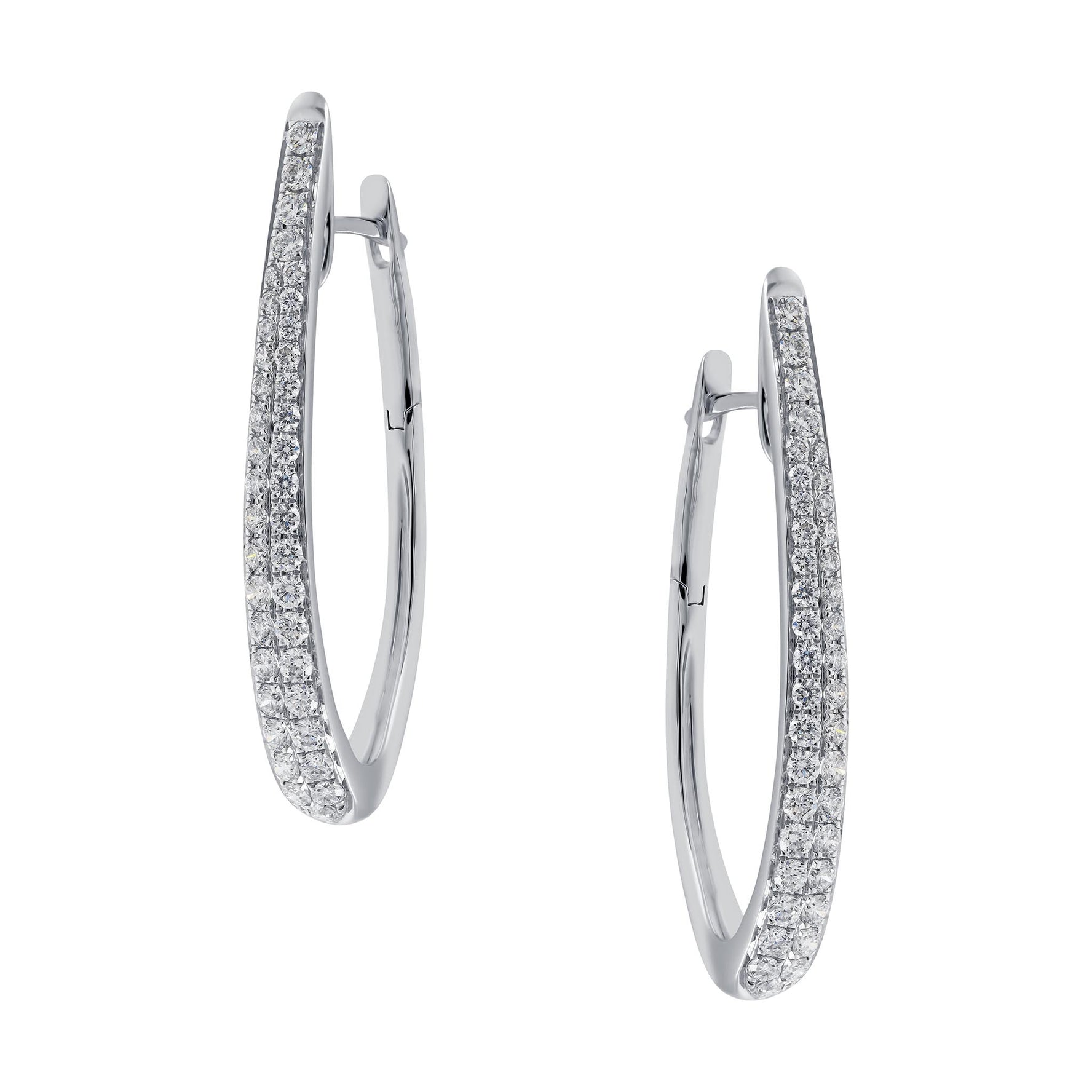 Diamond Hoop Earrings