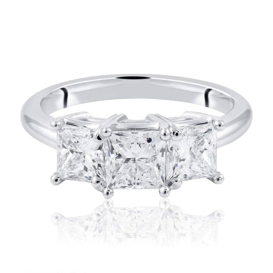 Princess Cut Diamond Trilogy.