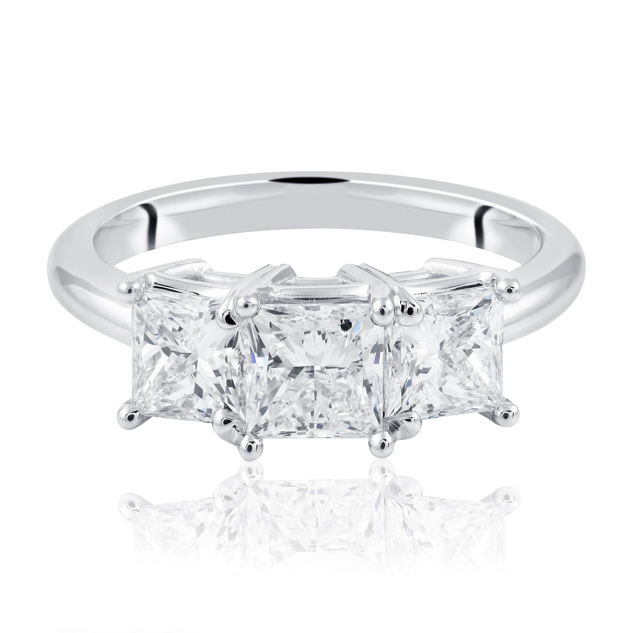 Princess Cut Diamond Trilogy.