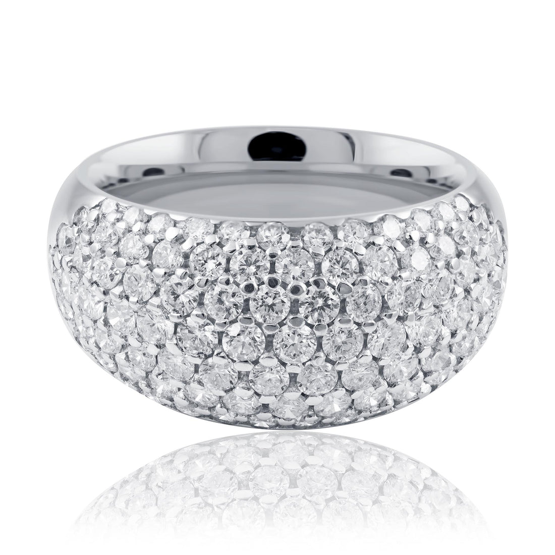 Pave Set Diamond Ring