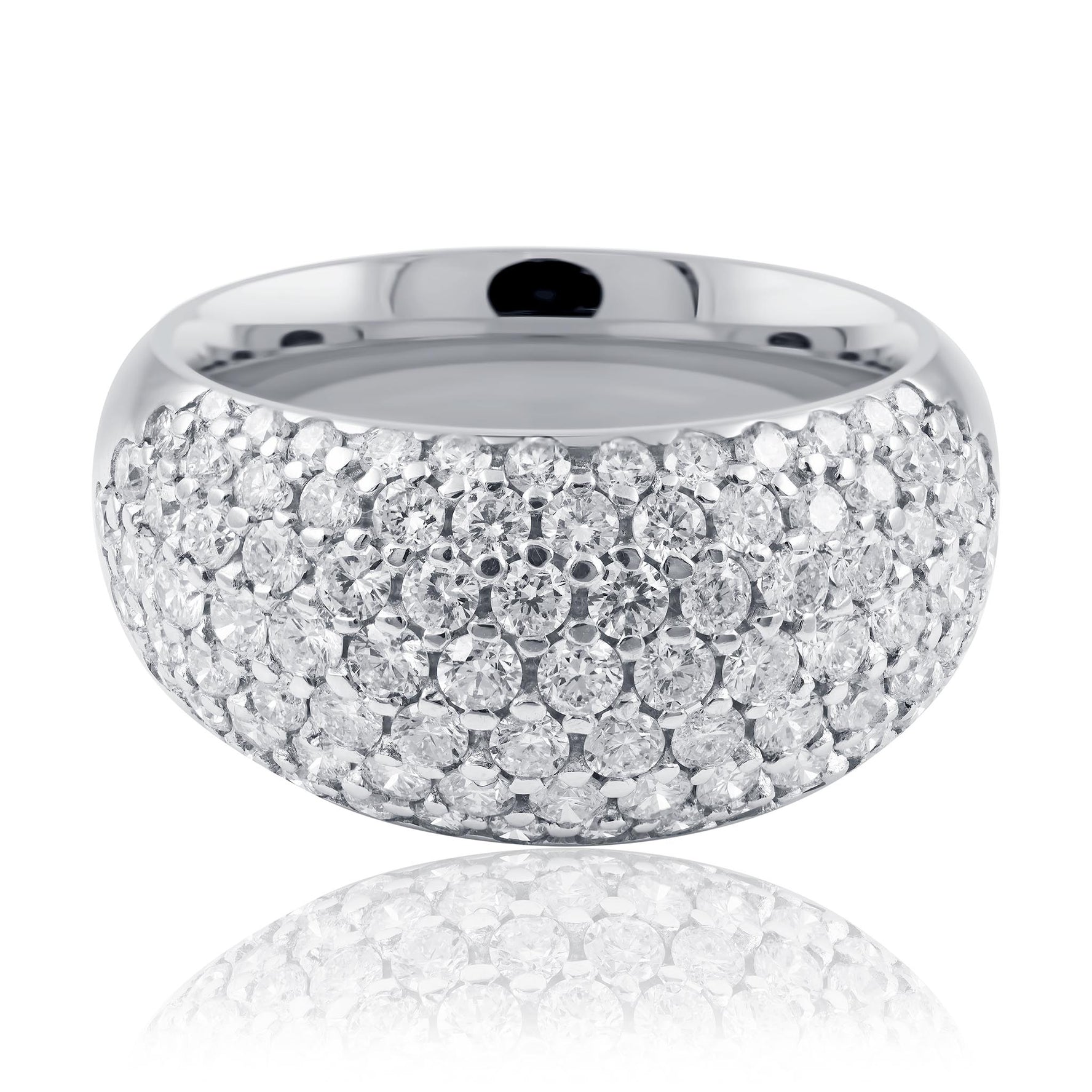 Pave Set Diamond Ring