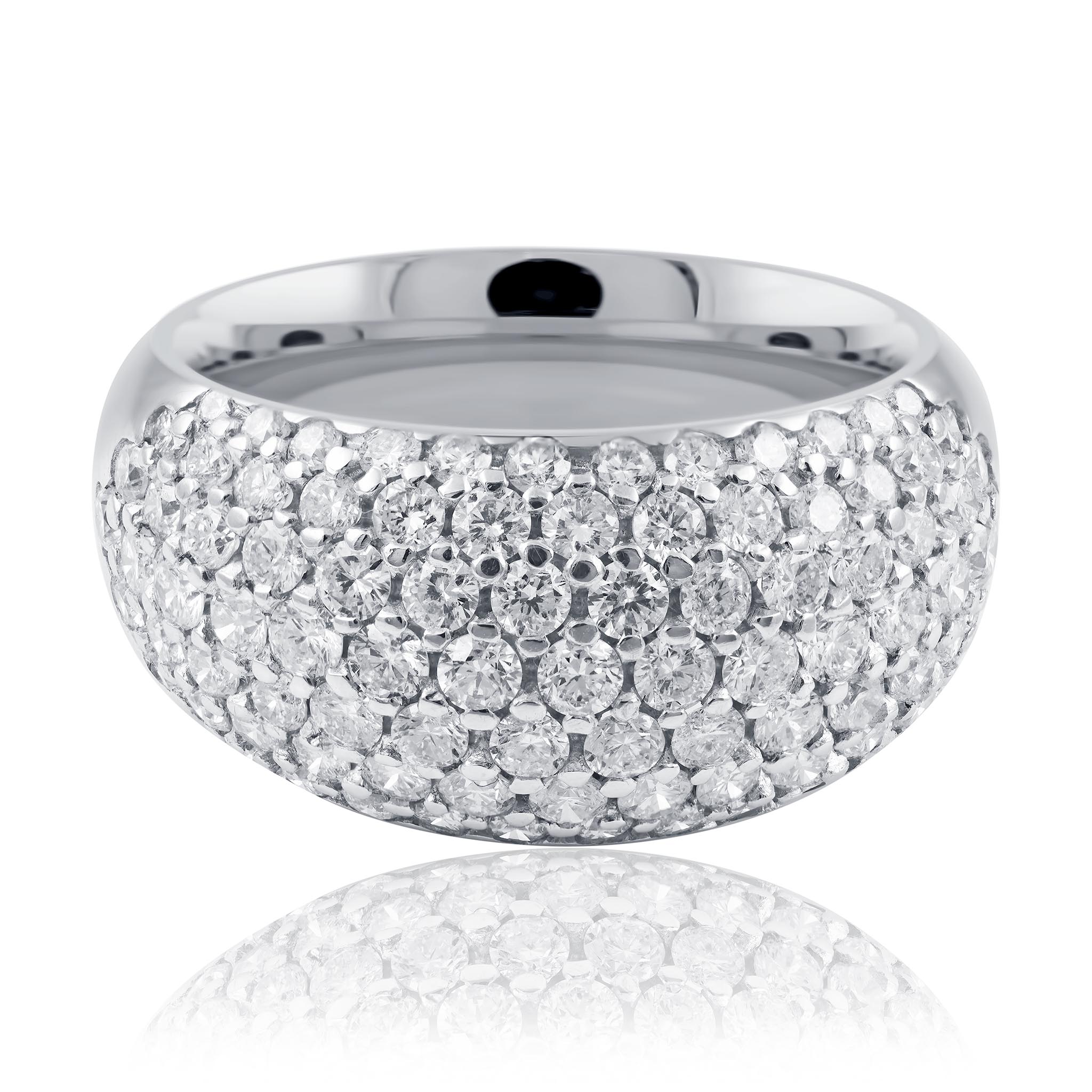 Pave Set Diamond Ring