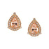 Morganite and diamond earrings