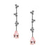 Morganite and diamond drop earrings