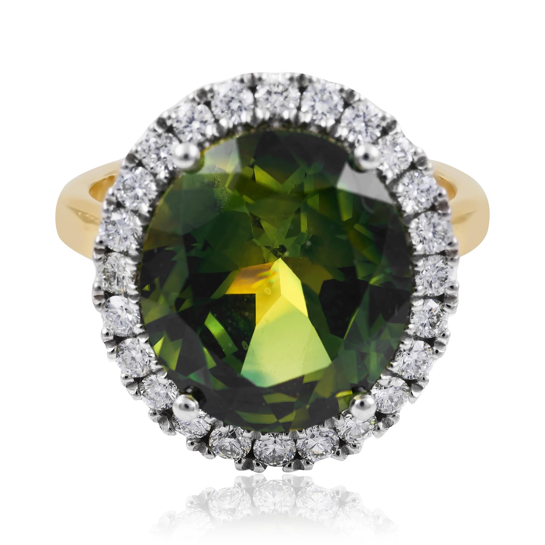 Green Sapphire Ring