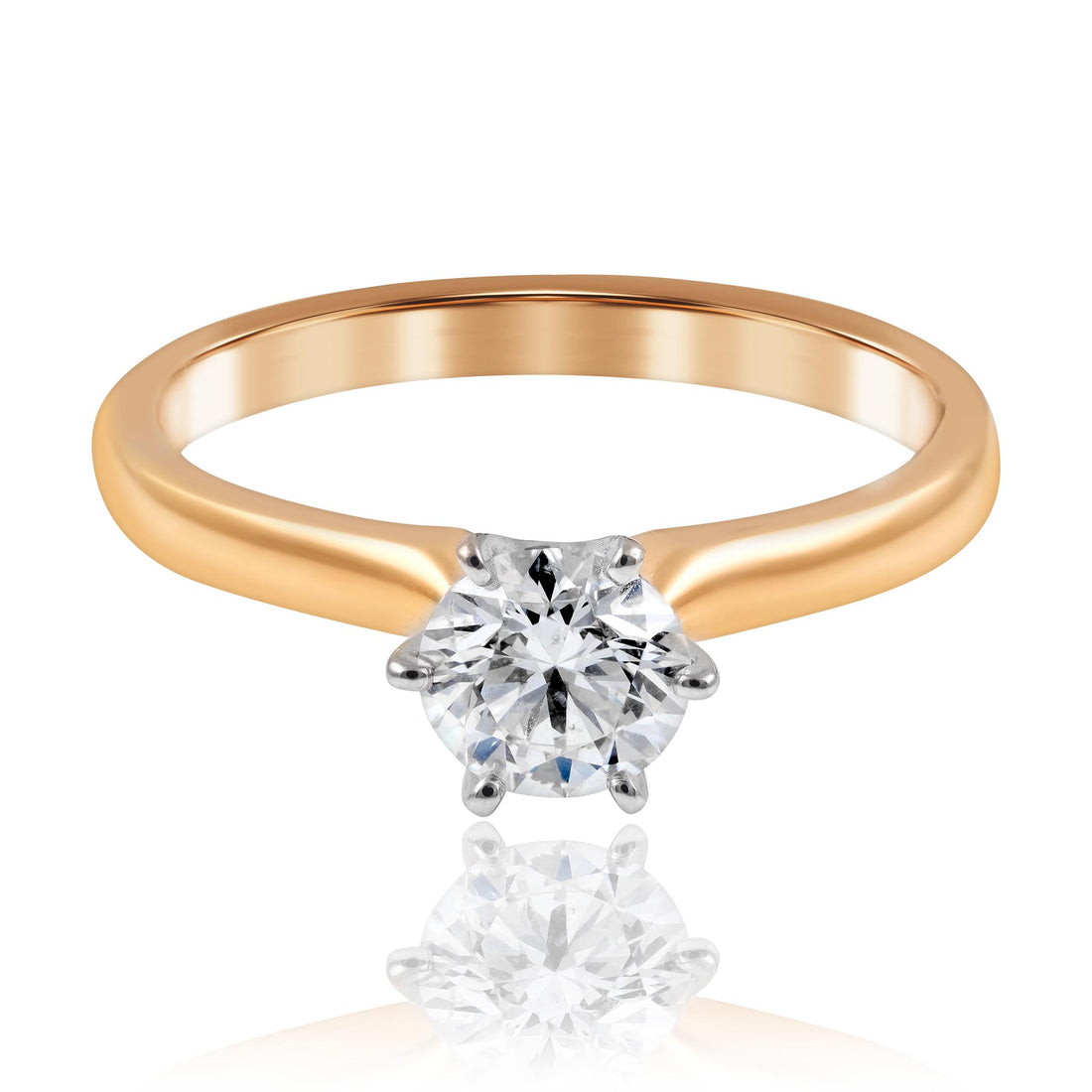 Rose Gold Diamond Engagement Ring